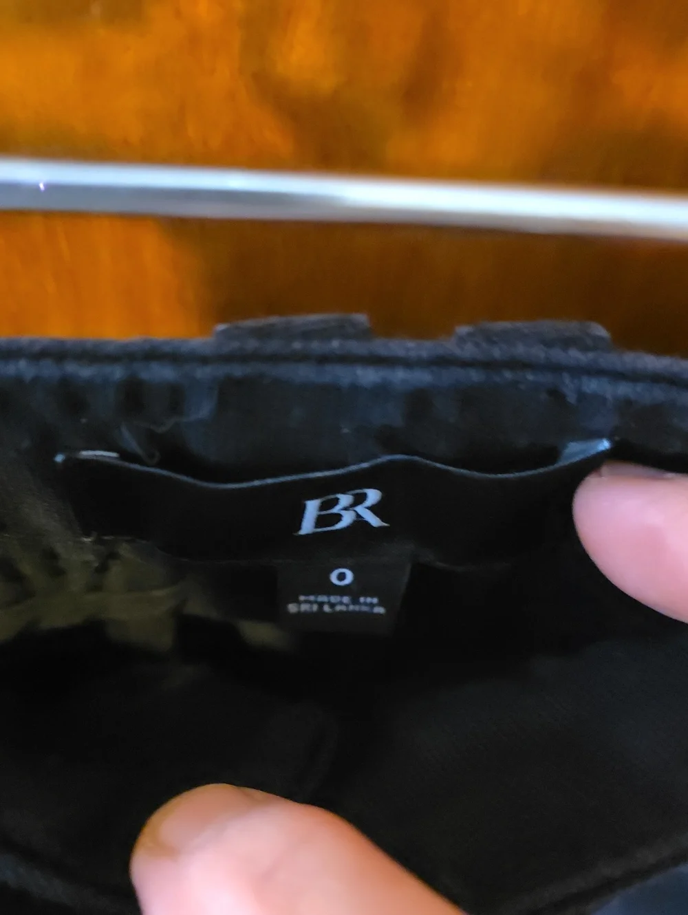 Banana Republic Black Linen Cotton Blend Pant